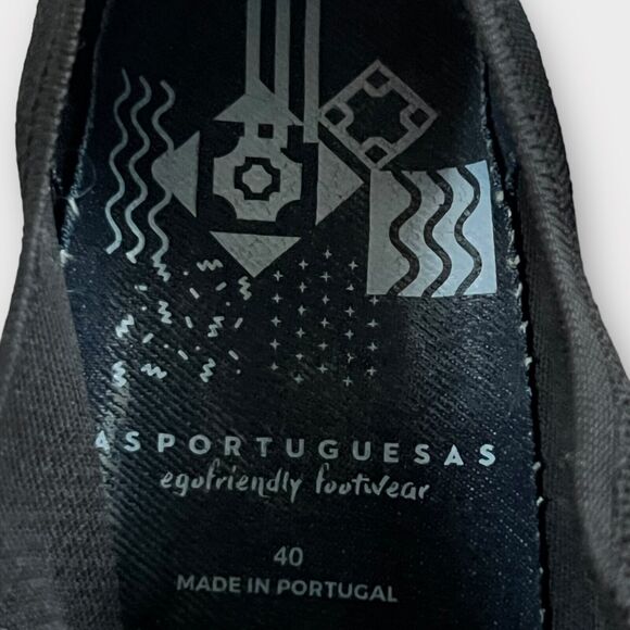Asportuguesas Unisex Code Black Lace-Up Low Top Trainer Sneaker Size EU 40 - Picture 15 of 16